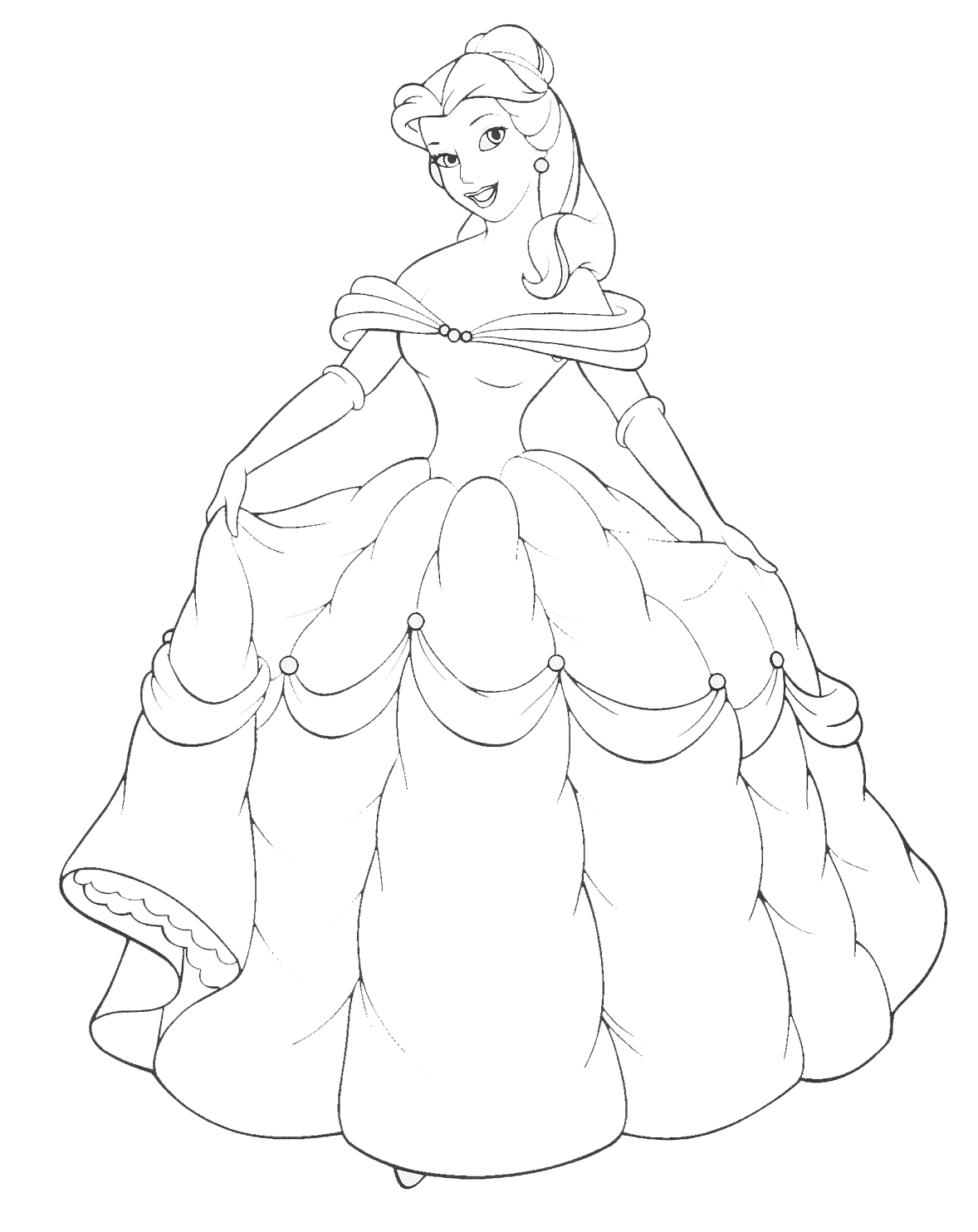 Bell Princess Coloring Pages