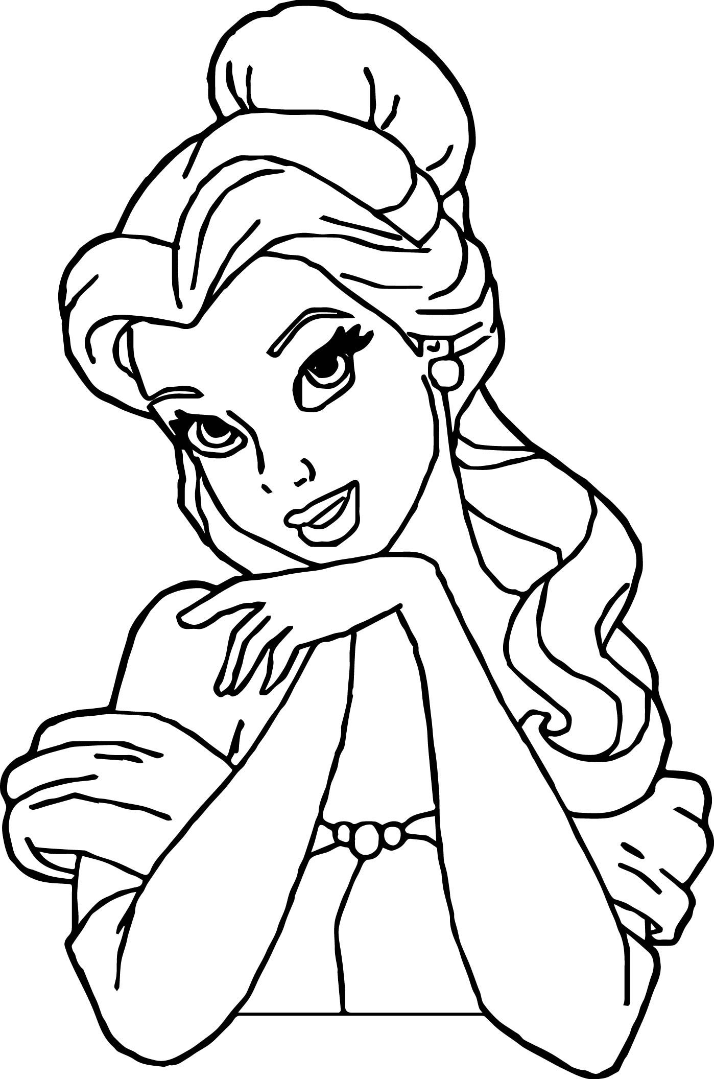 Disney Princess Belle Coloring Pages