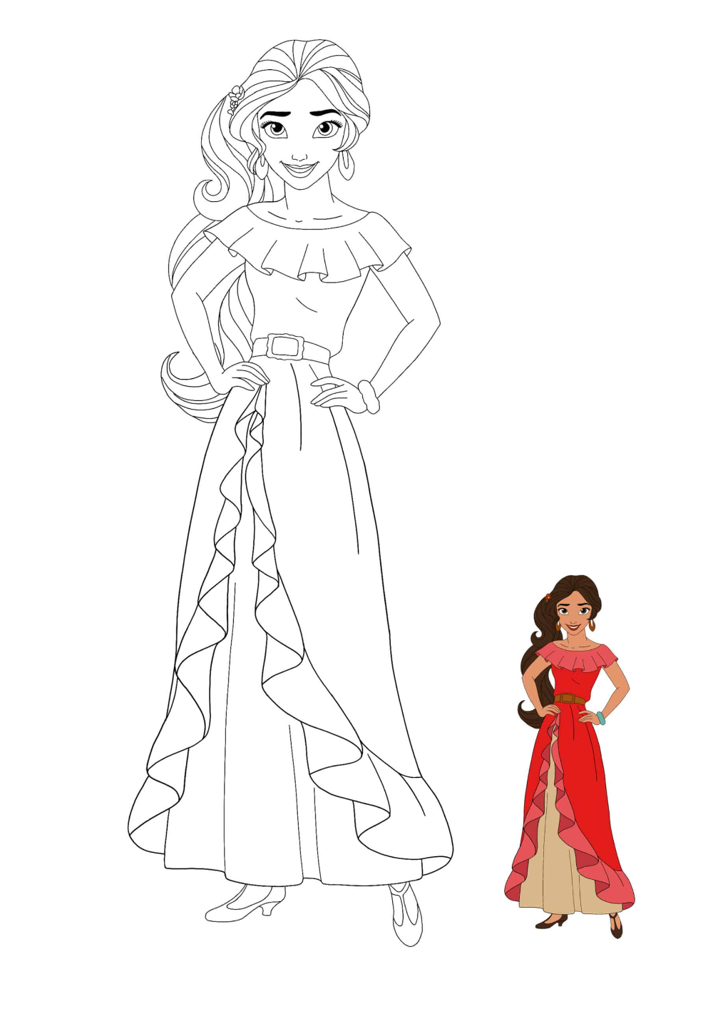 Elena Of Avalor Coloring Page