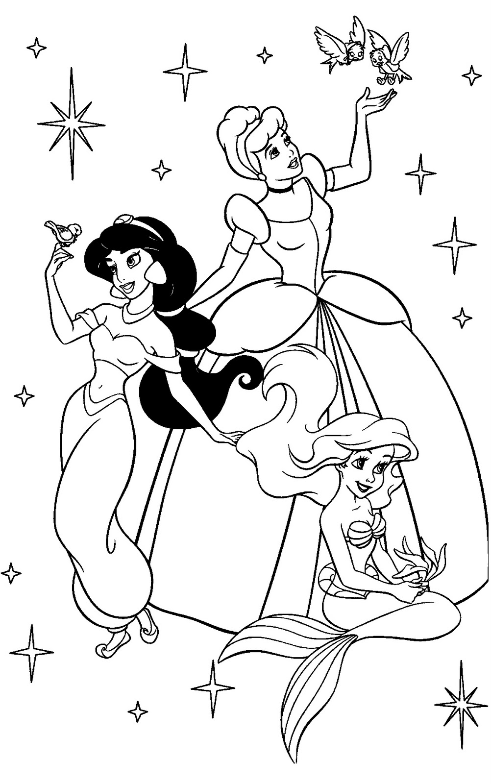 Disney Princess Coloring Pages Pdf