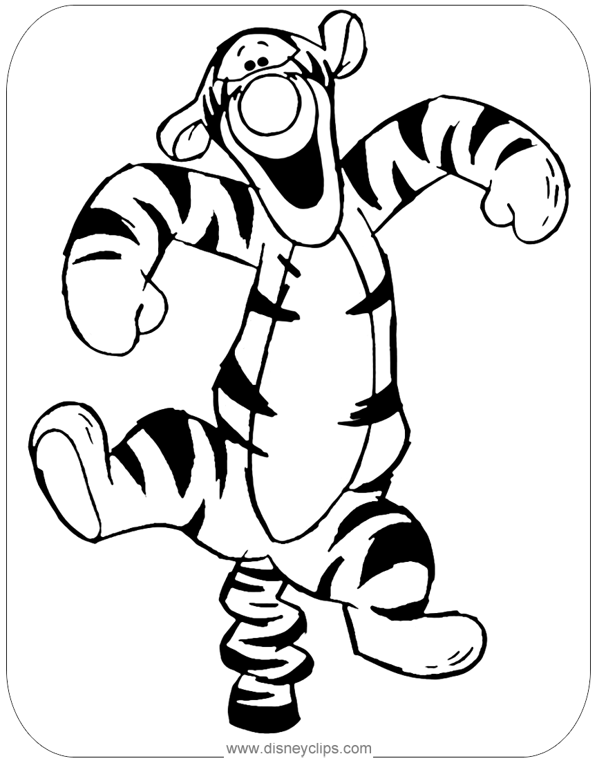 Disney S Tigger Coloring Pages Disneyclips