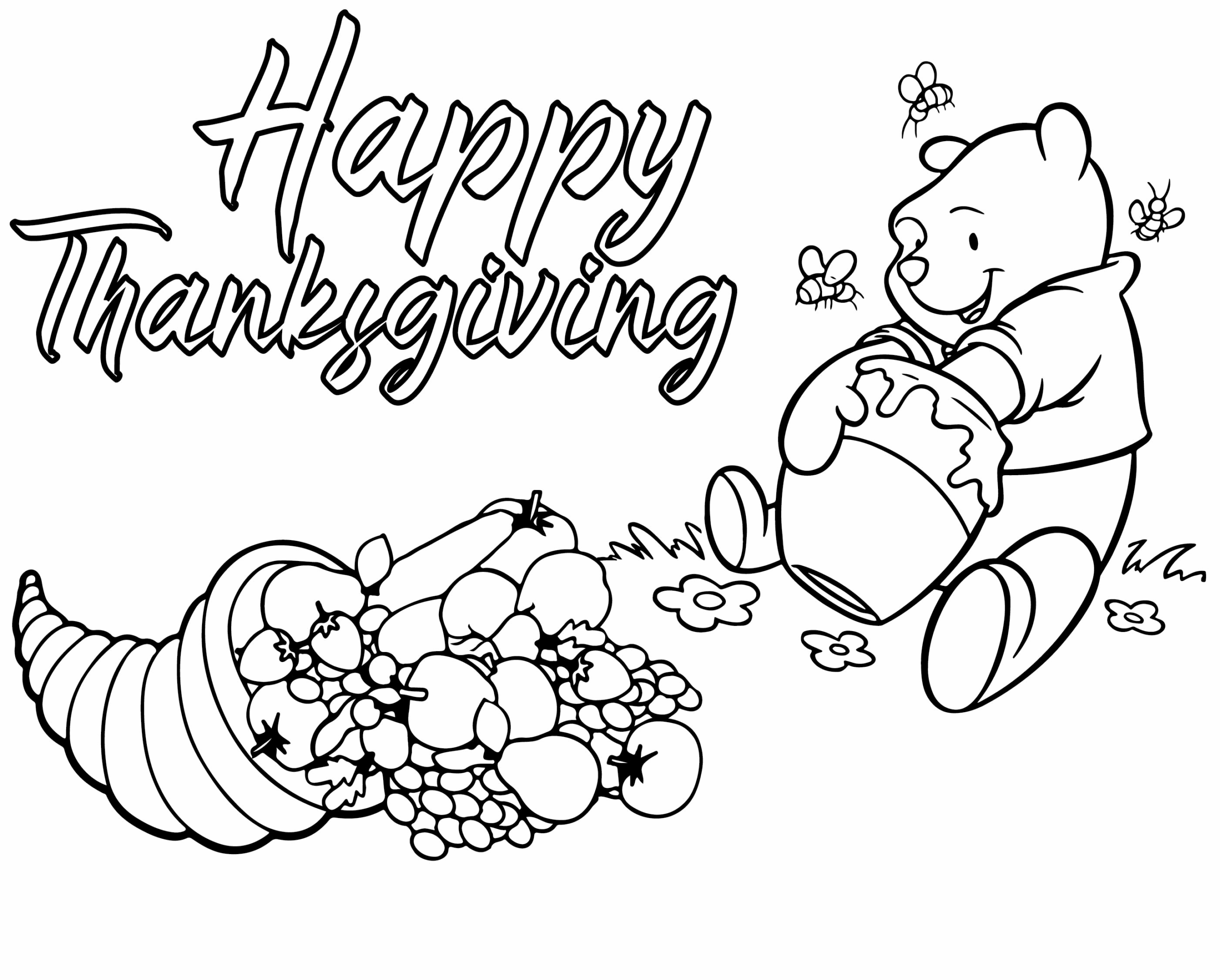 Disney Thanksgiving Coloring Pages