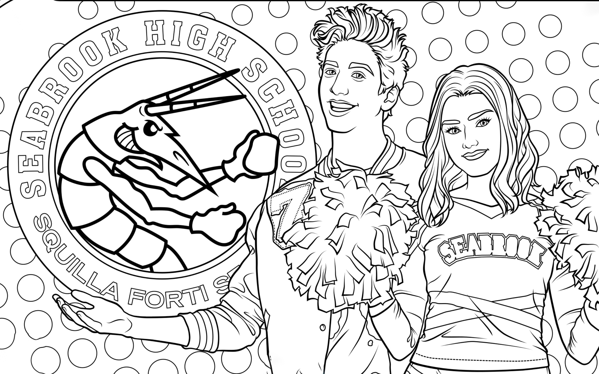 Disney Zombies 3 Coloring Pages YouLoveIt