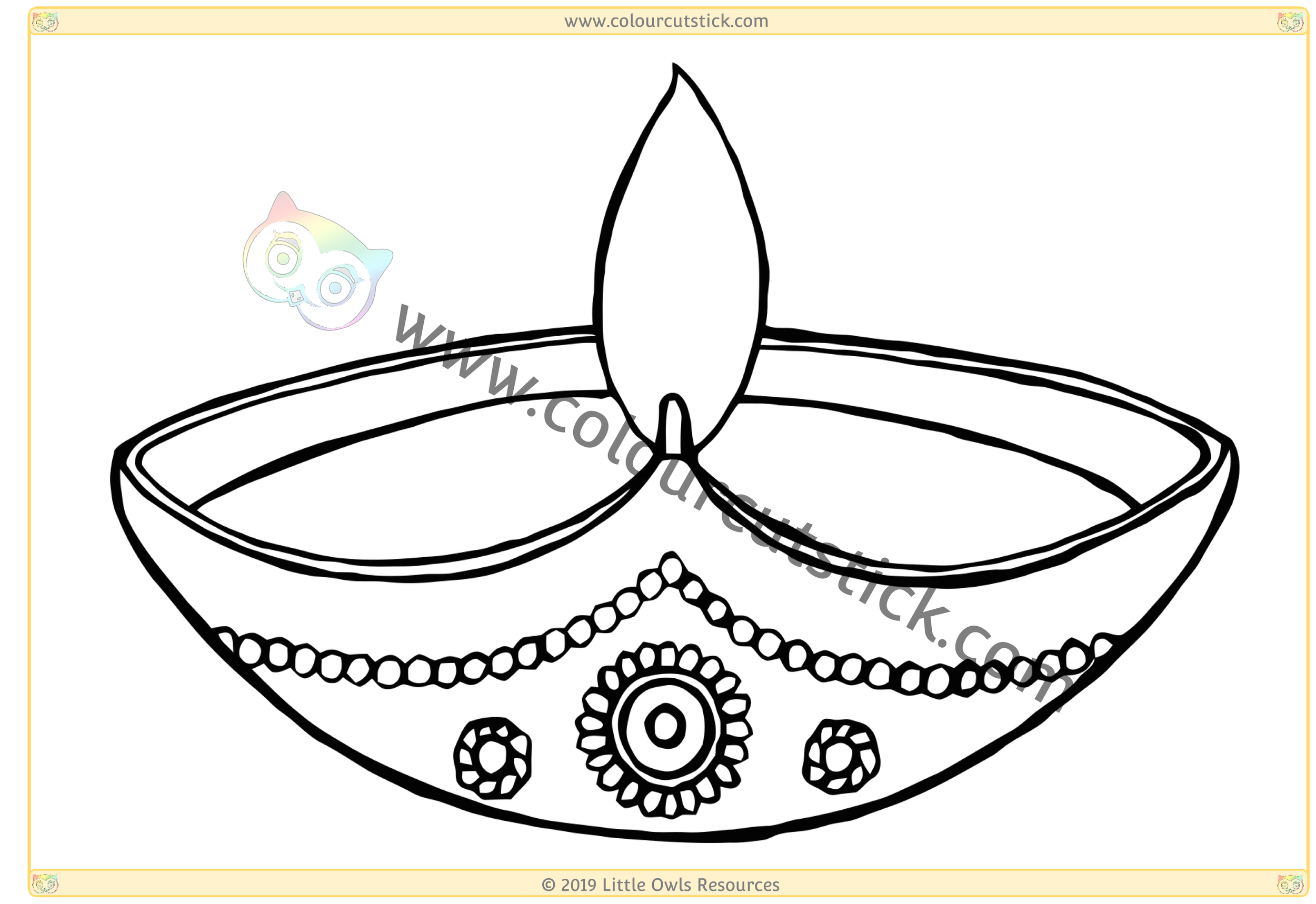 Diwali Coloring Pages Printable