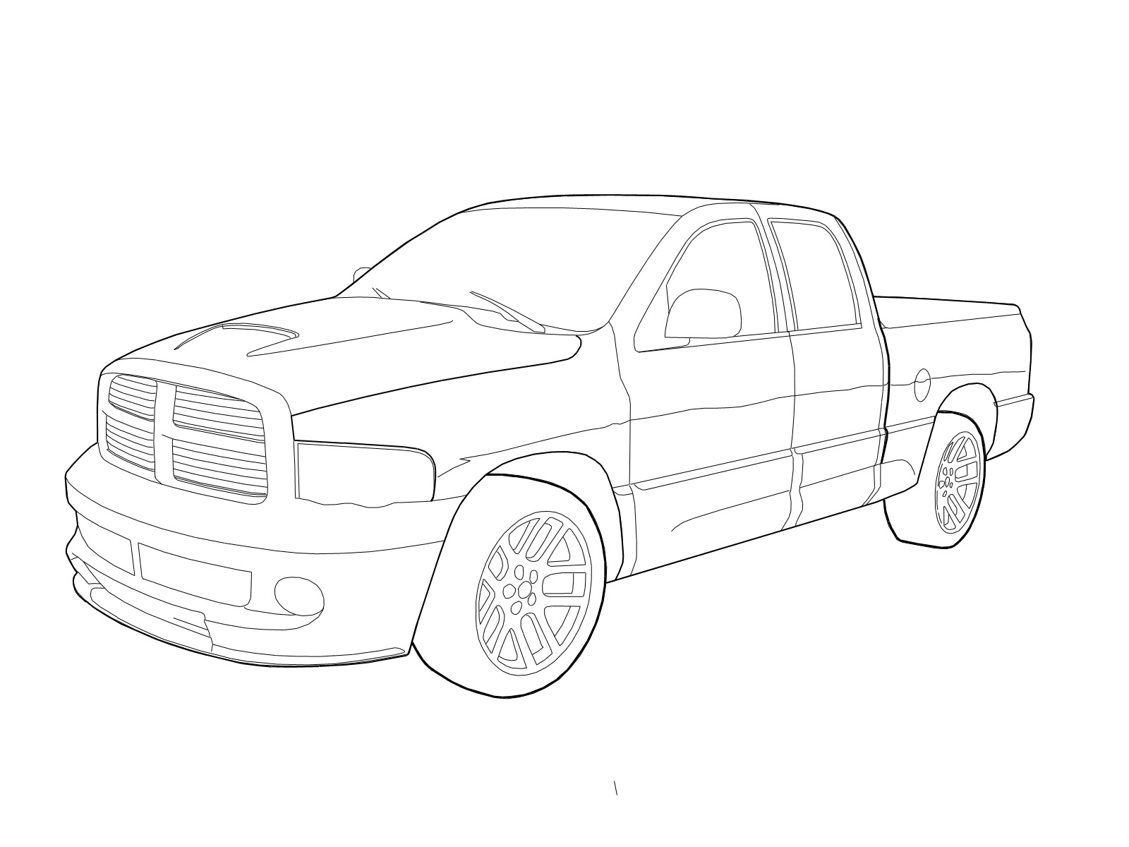 Dodge Ram Coloring Pages