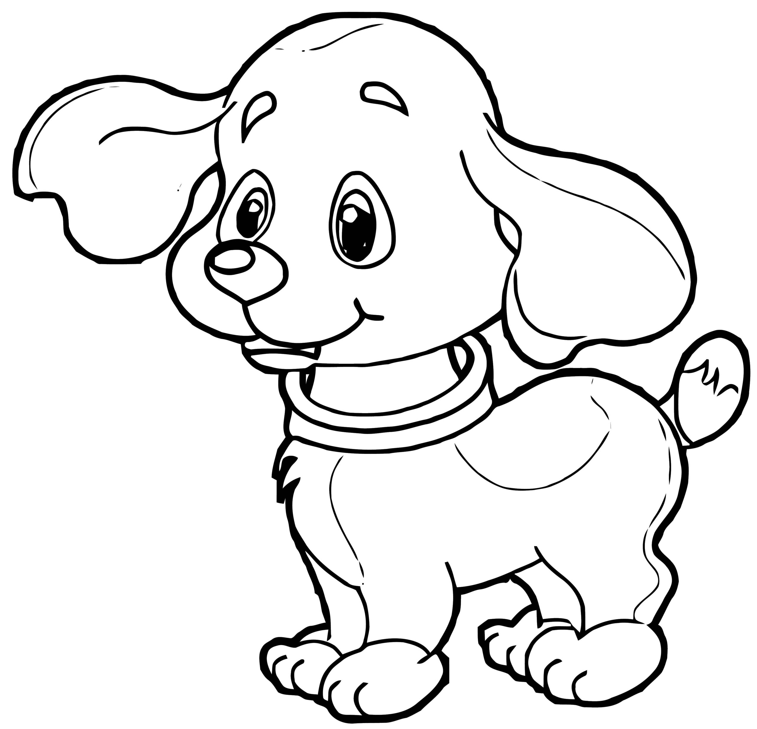 Dog Coloring Sheets Drawing Image