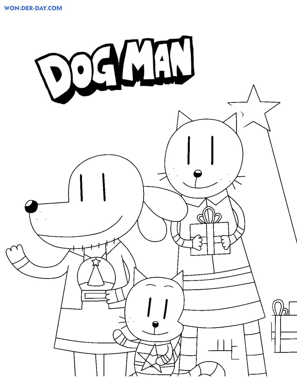 Dog Man Dav Pilkey Coloring Pages