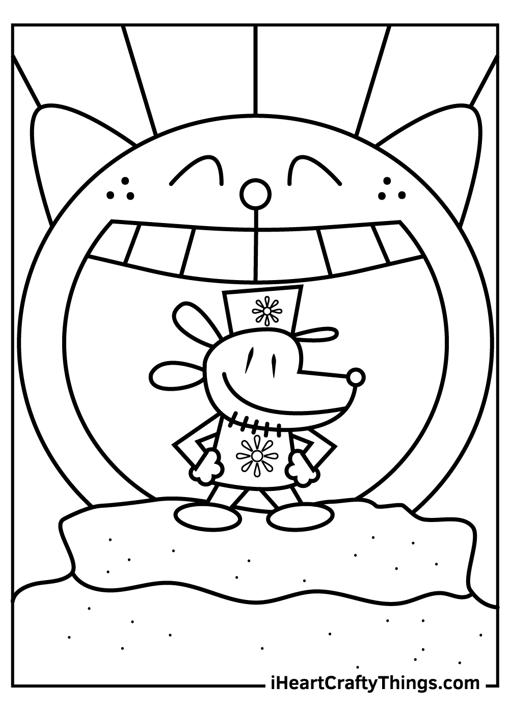 Dog Man Pages Coloring Pages