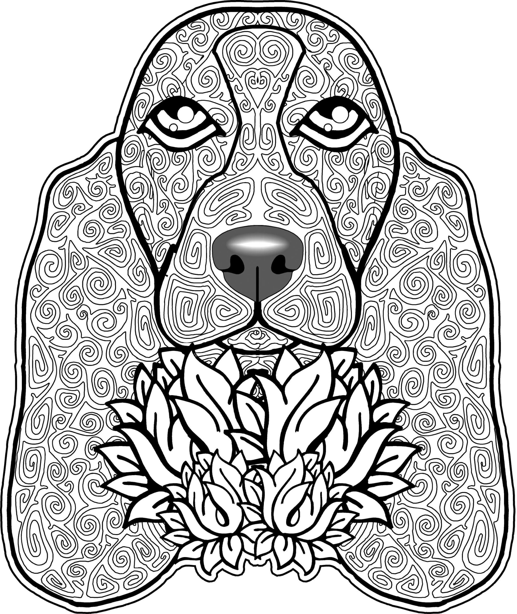 Dog Mandala Coloring Pages At GetColorings Free Printable Colorings Pages To Print And Color