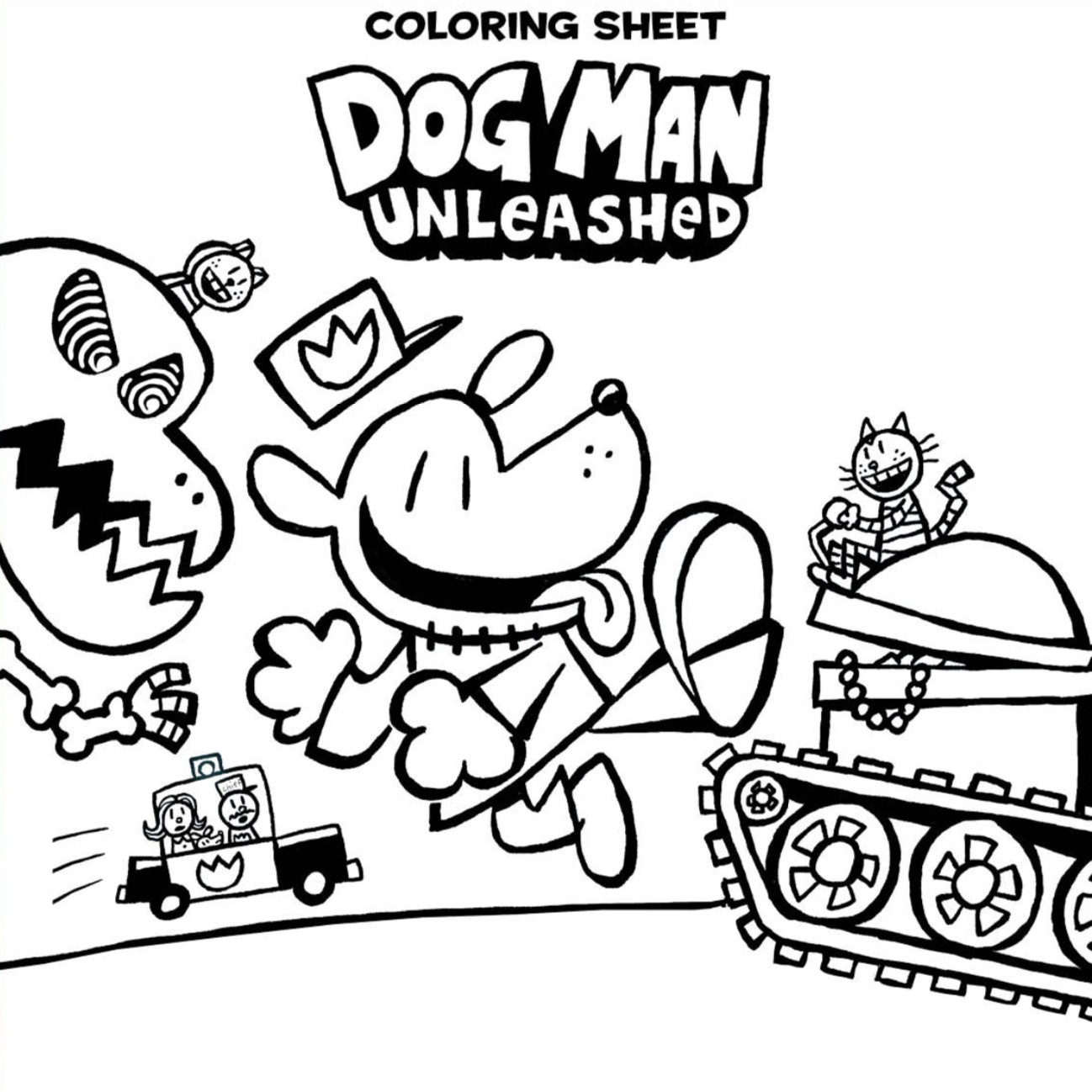 Dogman Coloring Pages