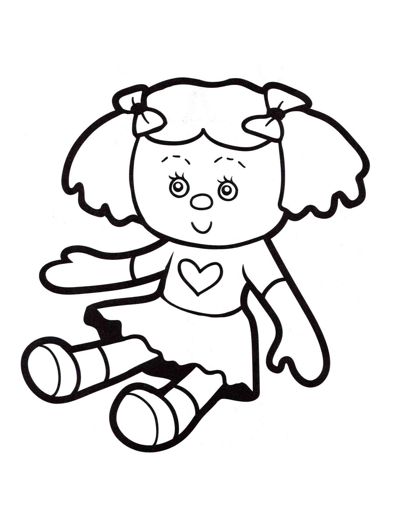 Doll Coloring Pages For Girls