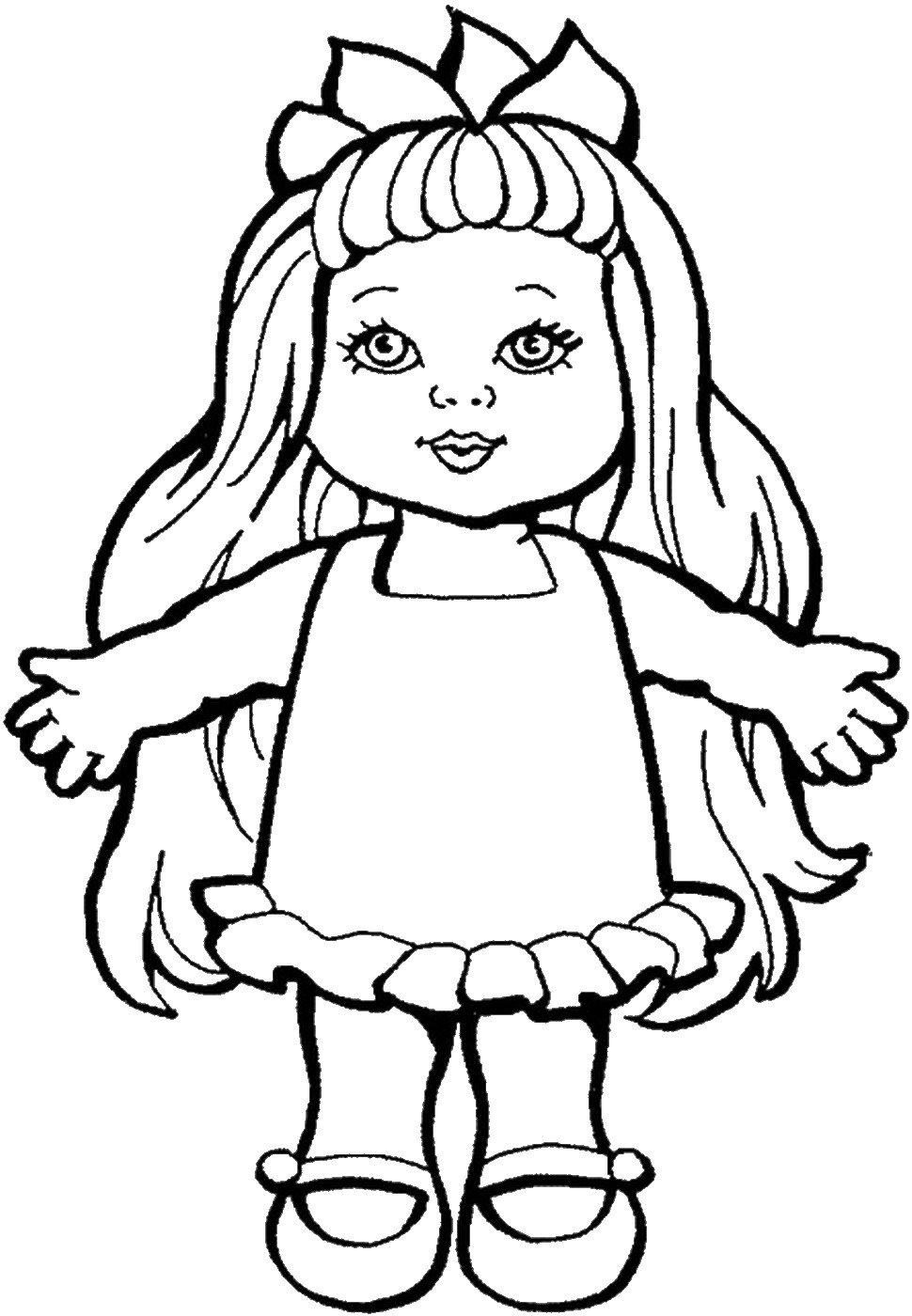 Dolls Coloring Pages