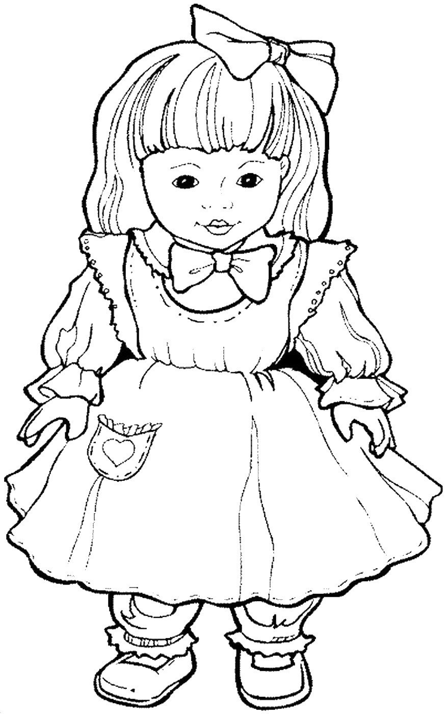 Dolls Coloring Pages