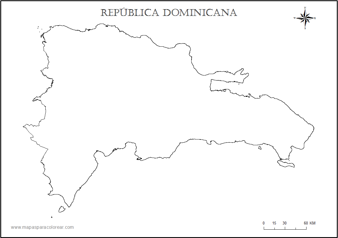 Dominican Republic Map Coloring Page At Tanlexieblog Blog