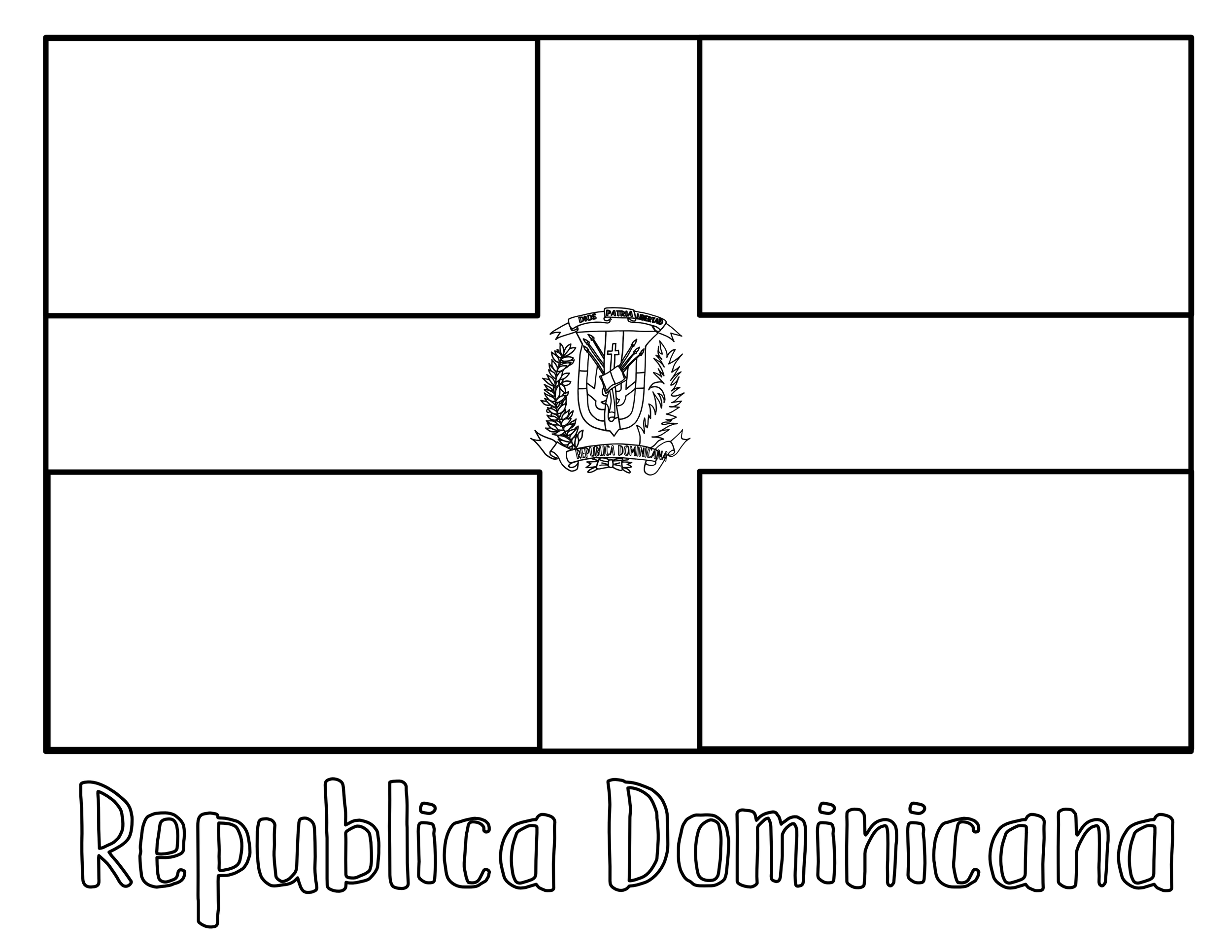 Dominican Republic Map Coloring Page At Tanlexieblog Blog