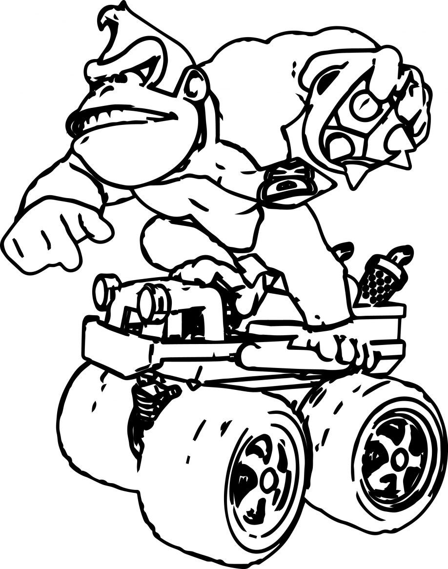 Donkey Kong Coloring Pages