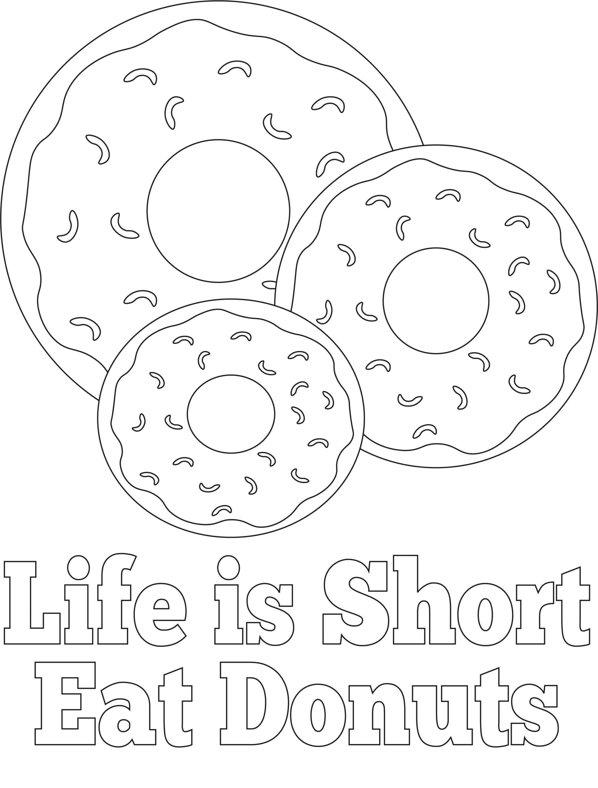 Donuts Coloring Pages