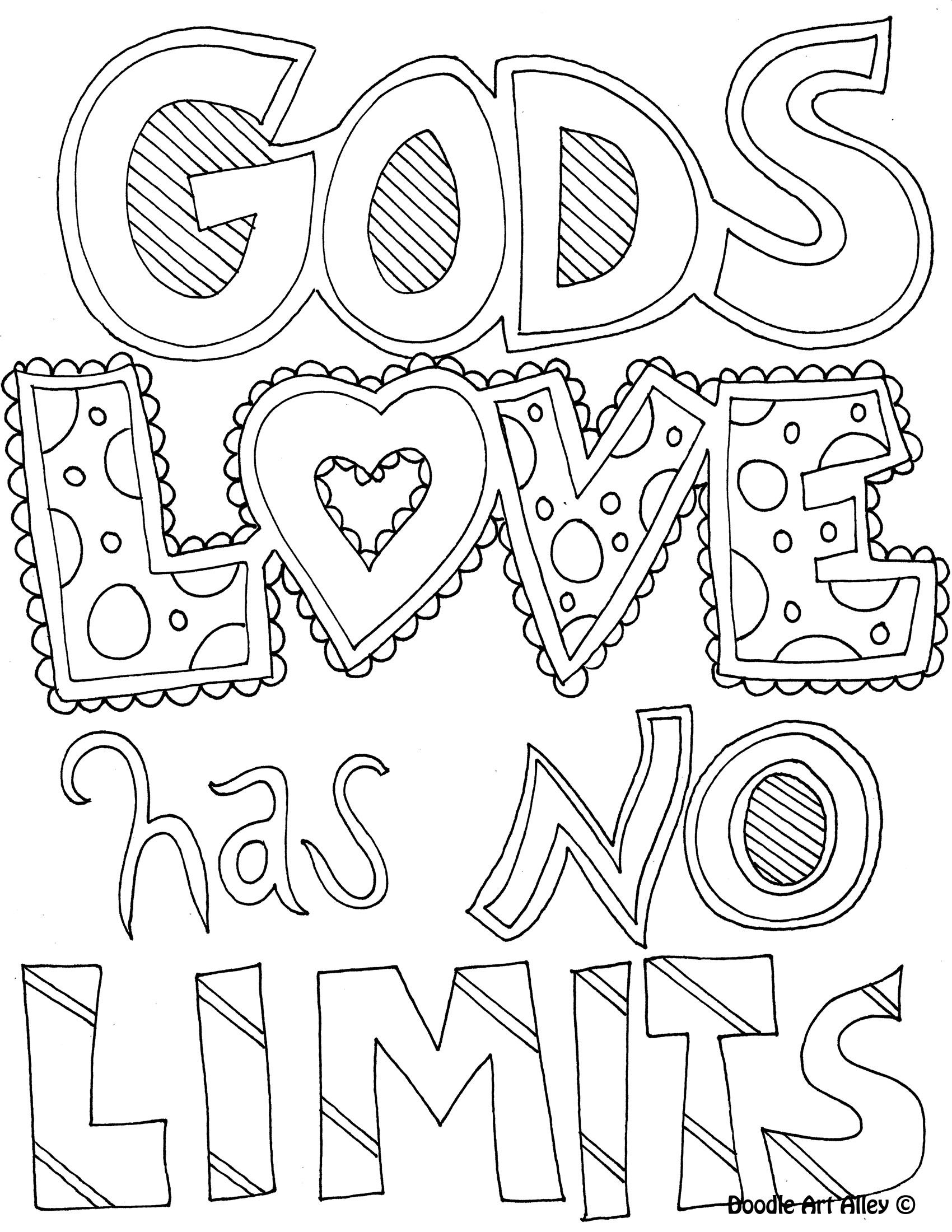 God Is Love Coloring Page