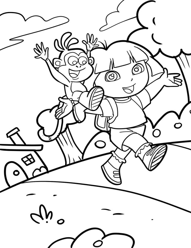 Dora Coloring Pages Free Printable Coloring Pages For Kids