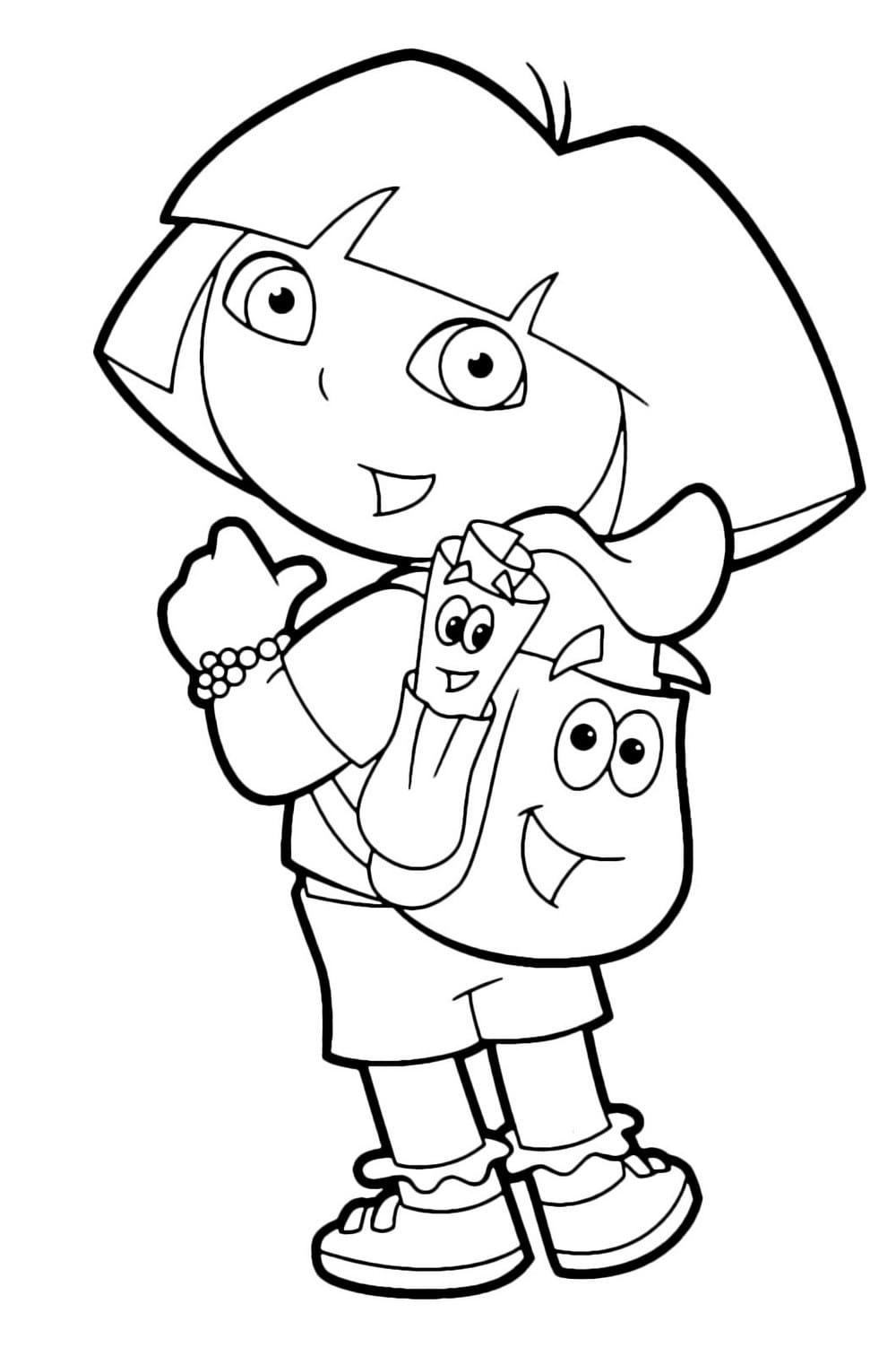 Dora Coloring Page