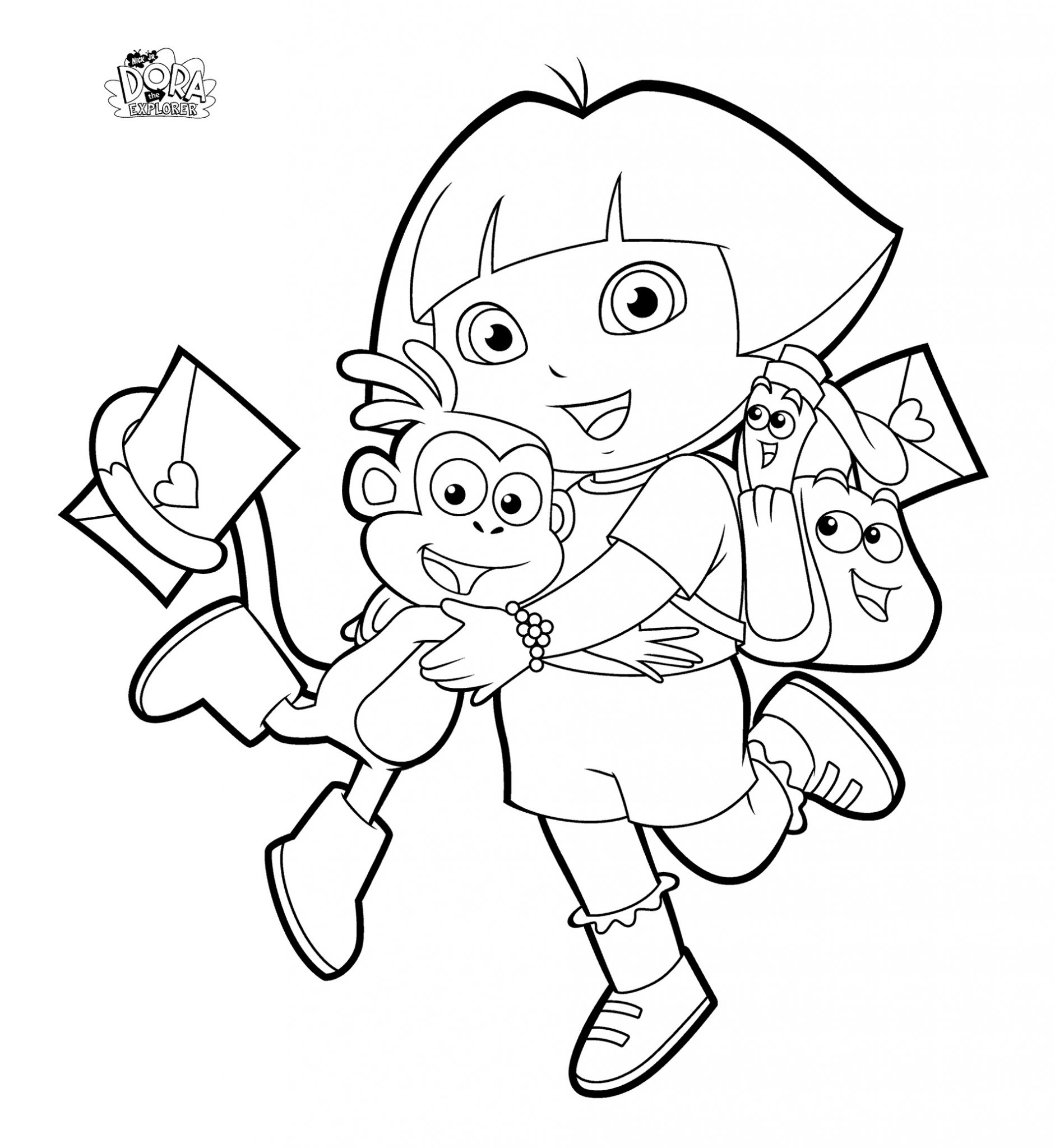 Dora The Explorer Coloring Pages 101 Coloring