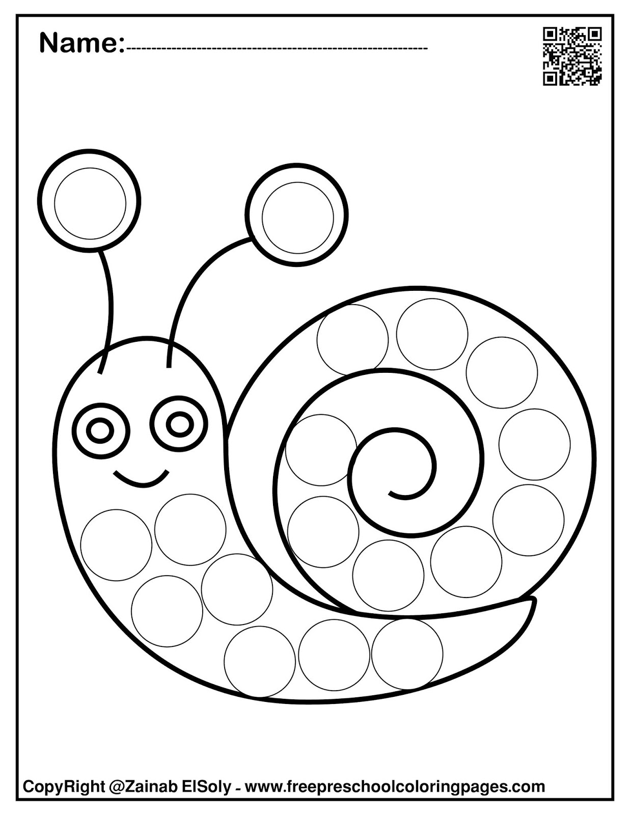 Dot Marker Pages Printable Coloring Coloring Pages