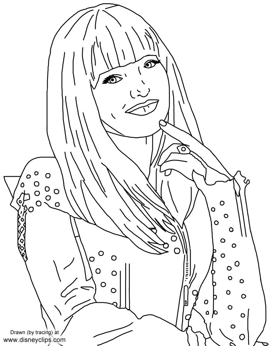 Dove Cameron Coloring Pages Coloring Nation