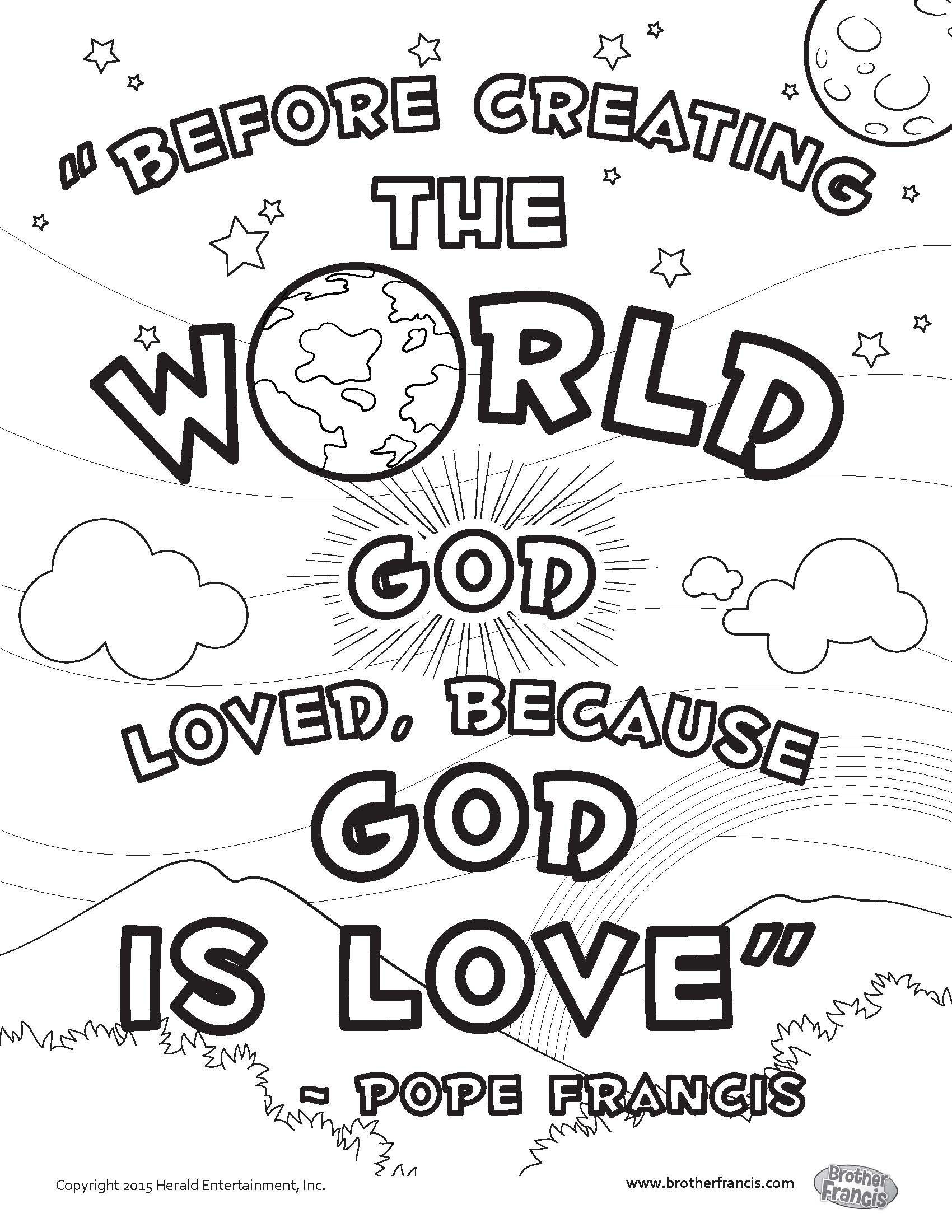 God Is Love Coloring Pages