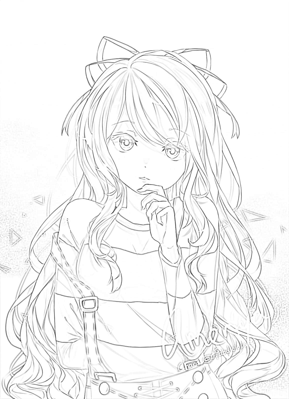 Anime Character Coloring Pages