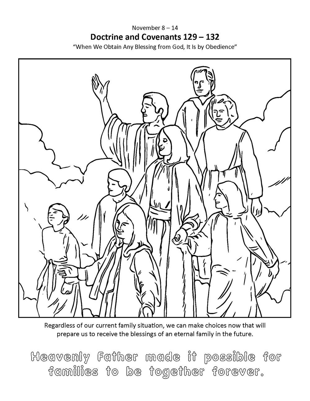Download Your Free Coloring Page For The Come Follow Me 2021 Doctrine And Covenants November 8