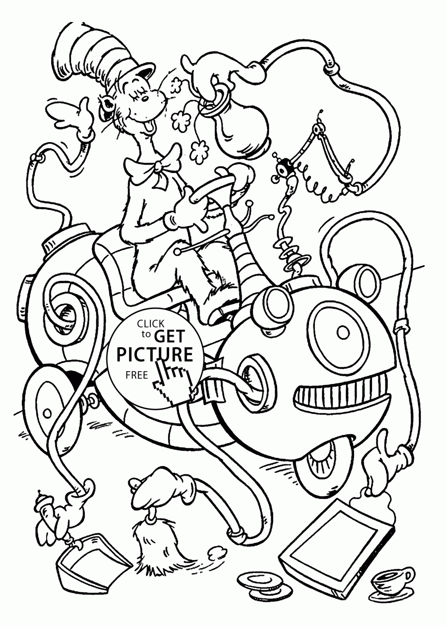 Dr Seuss Characters Coloring Pages