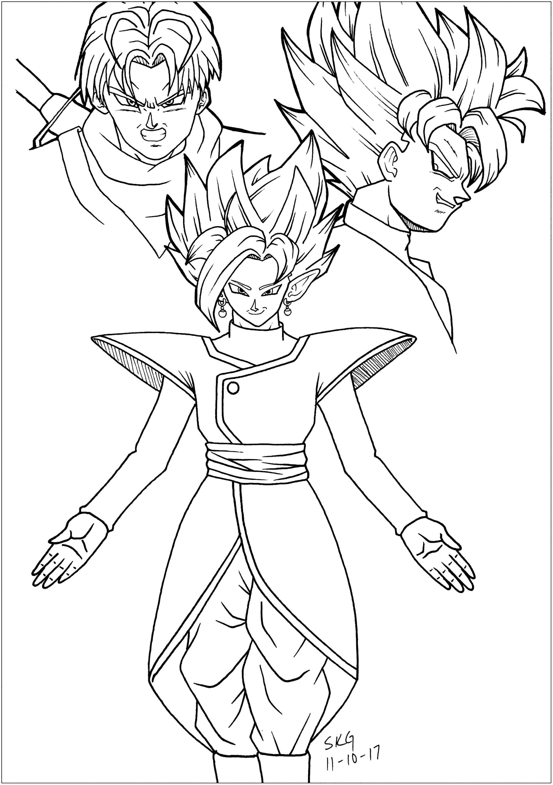 Dragon Ball Z Coloring Pages Learny Kids