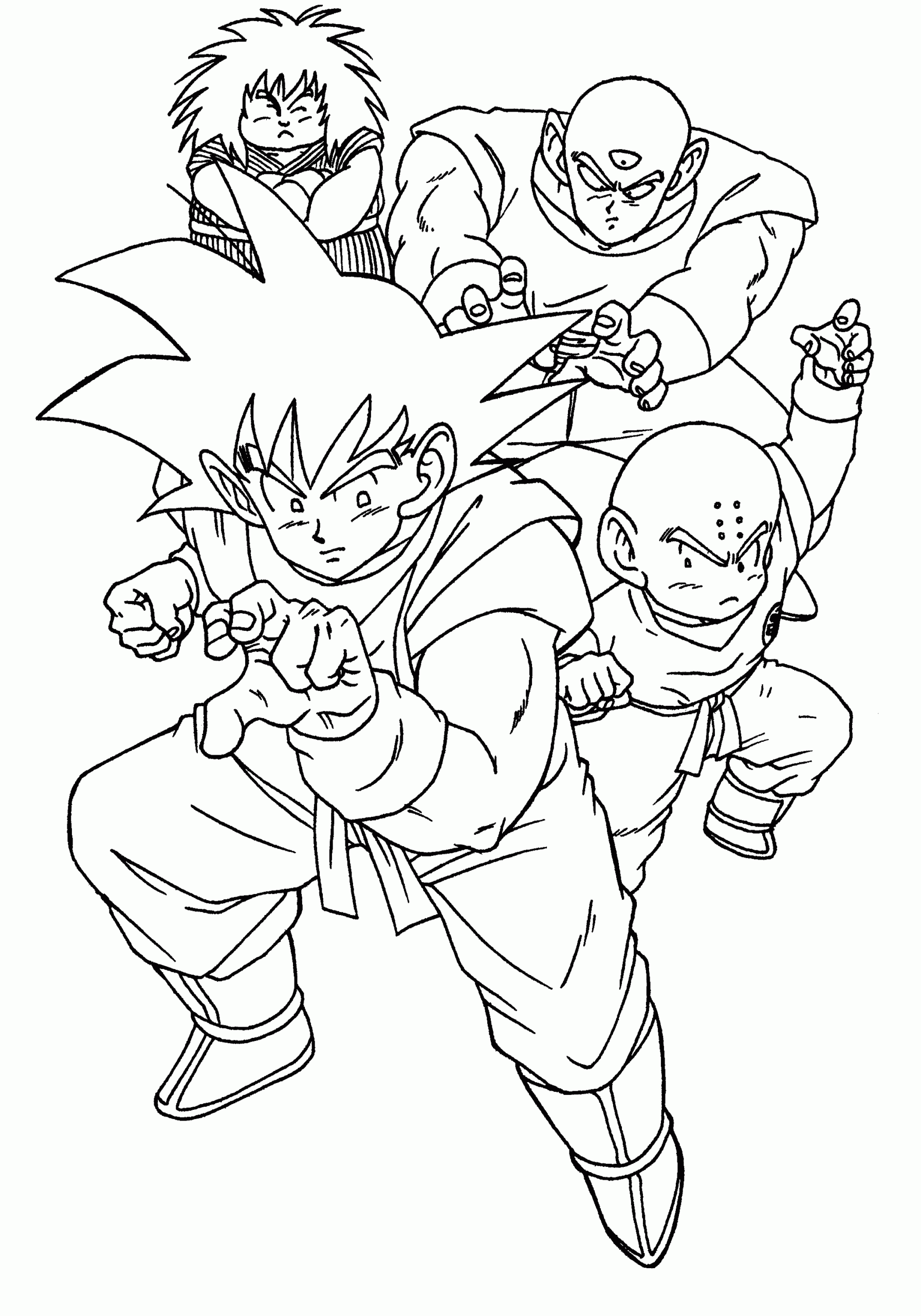 Dragon Ball Z Printable Coloring Pages