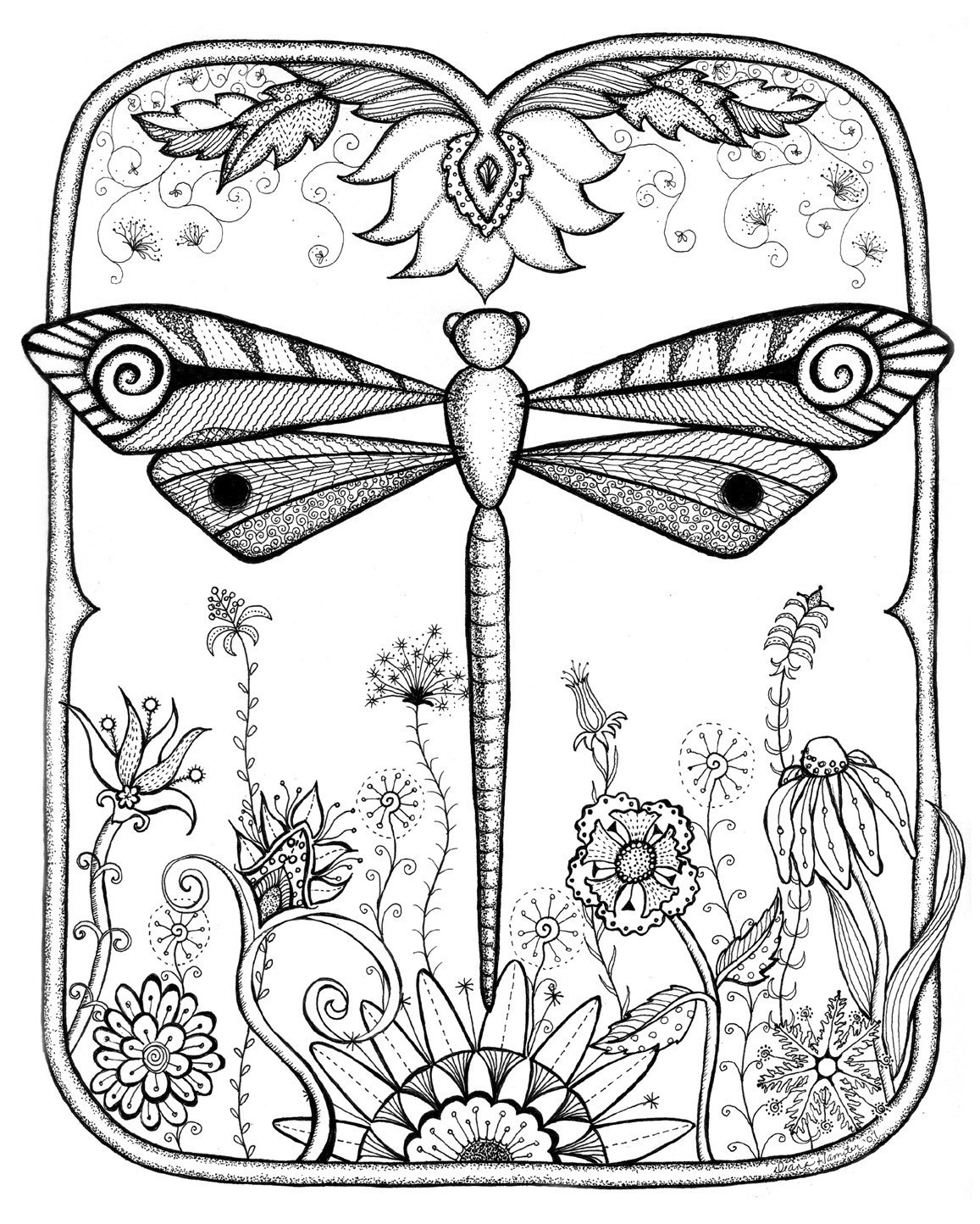 Dragonfly Coloring Pages For Adults At GetColorings Free Printable Colorings Pages To