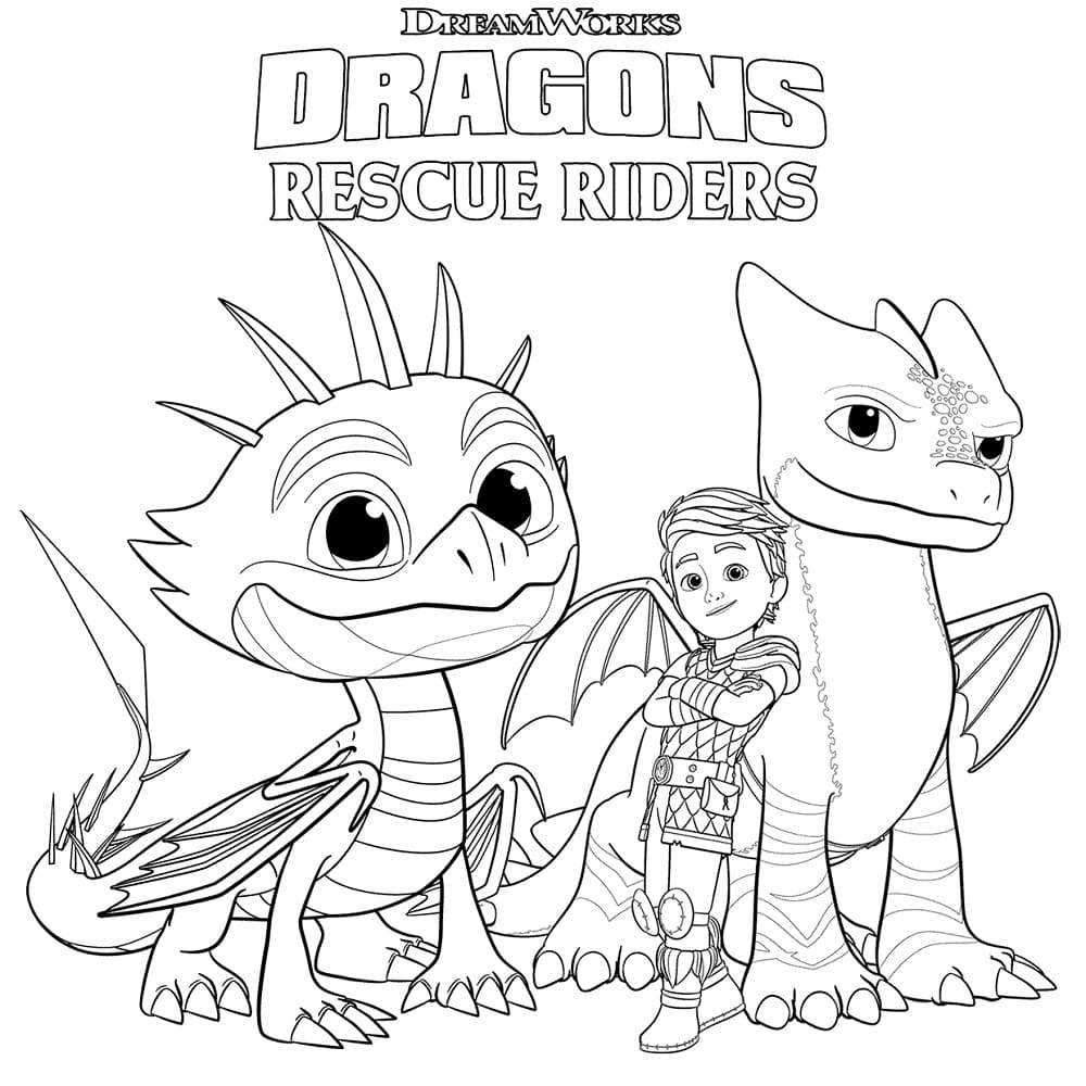 Dragons Rescue Riders Coloring Page