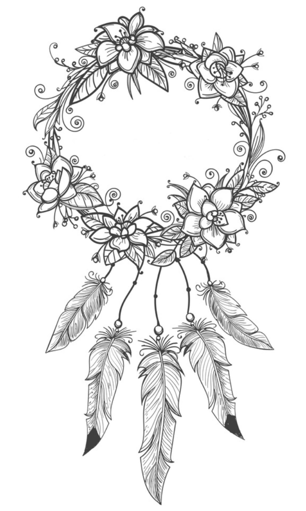 Coloring Pages Of Dream Catchers