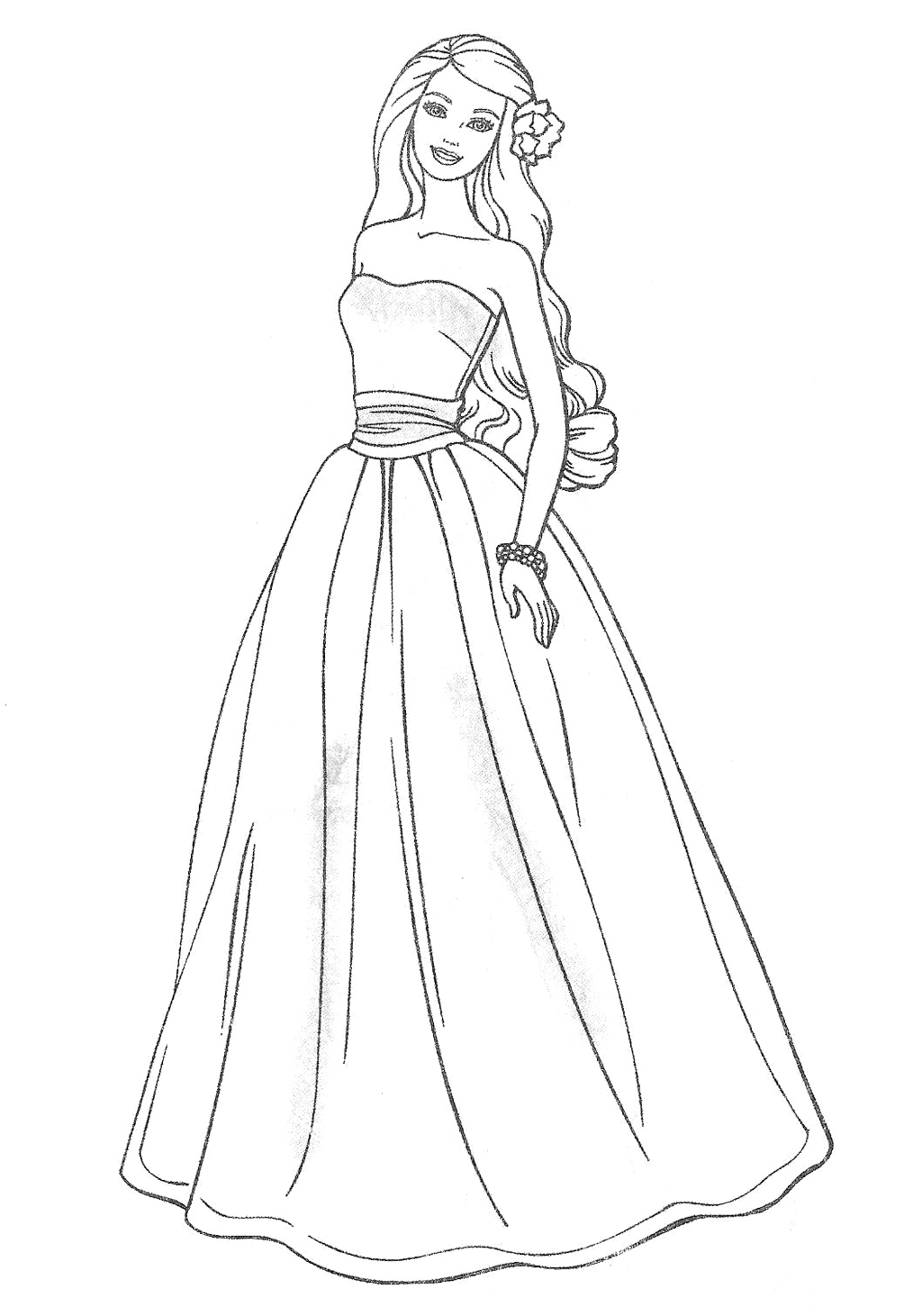 Dresses Coloring Pages