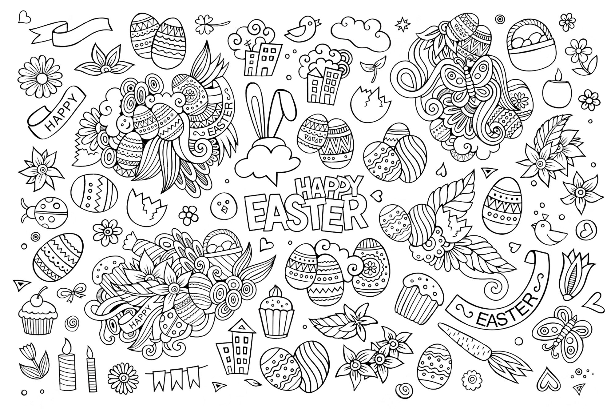 Easter Coloring Pages For Adults Best Coloring Pages For Kids