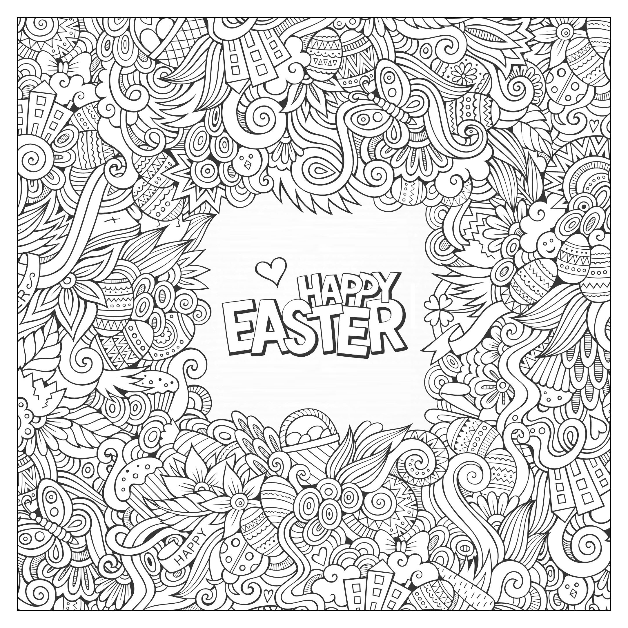 Adult Coloring Pages For Easter