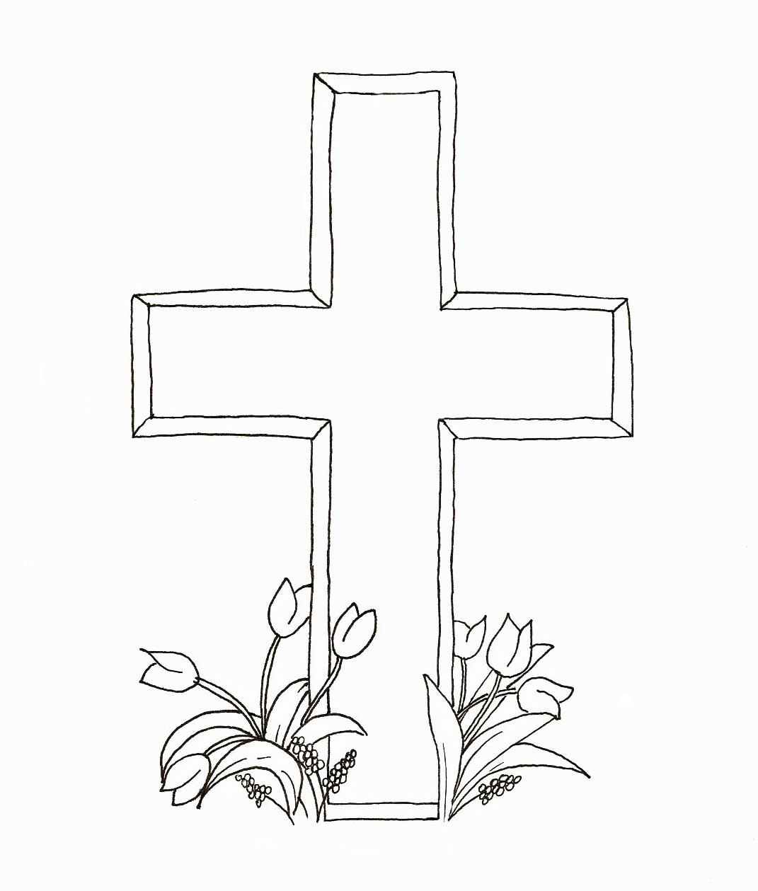 Cross Coloring Pages To Print