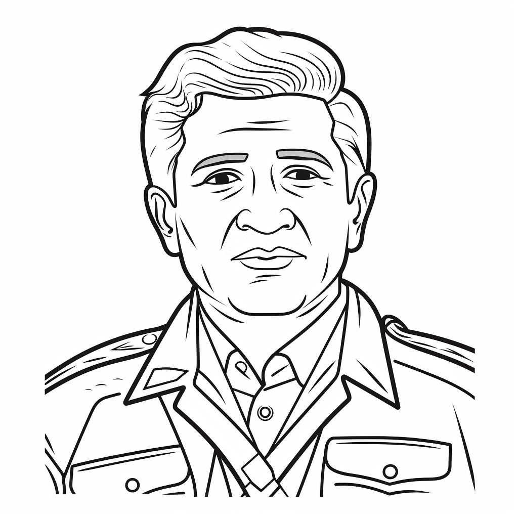 Easy Cesar Chavez Coloring Page Coloring Page