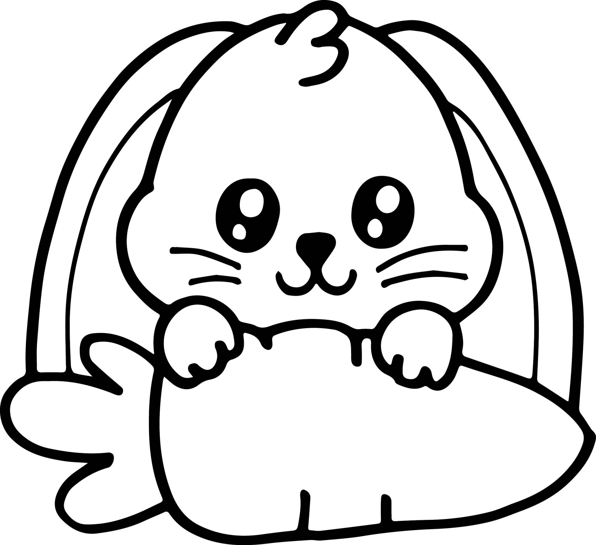 Baby Rabbit Coloring Pages