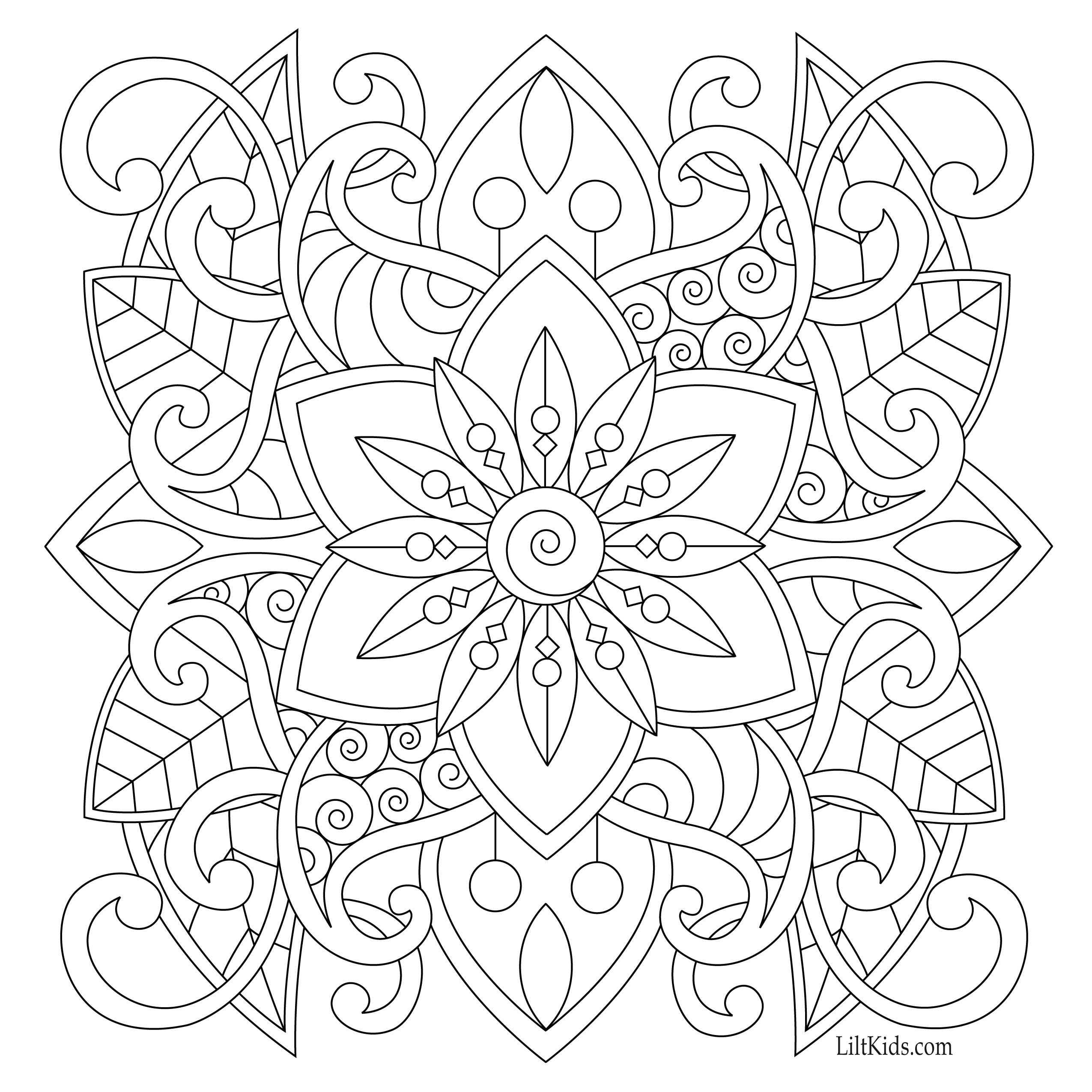 Pattern Coloring Pages For Adults