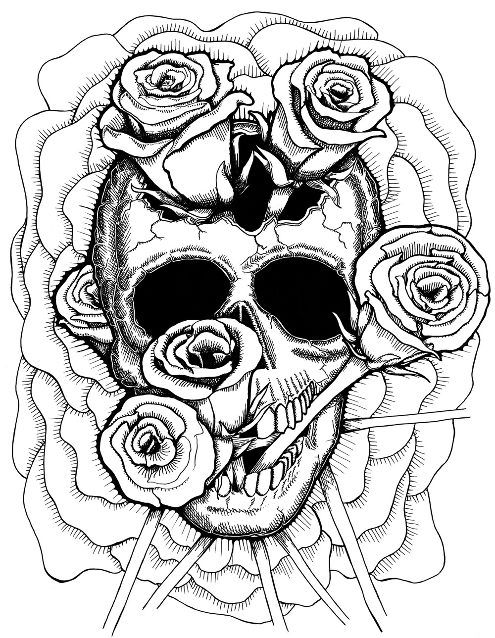 Easy Trippy Coloring Pages