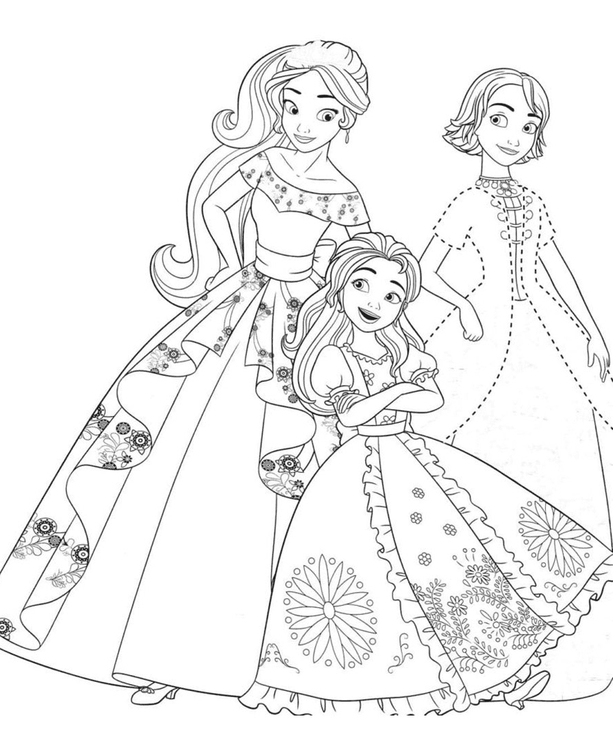 Elena Of Avalor Coloring Page Page For Kids And Adults Coloring Home