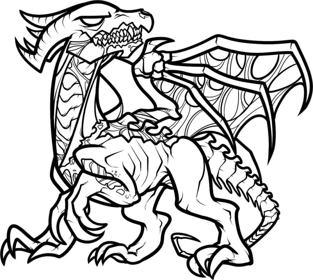 Ender Dragon Coloring Pages Print For Free WONDER DAY Coloring Pages For Children And Adults
