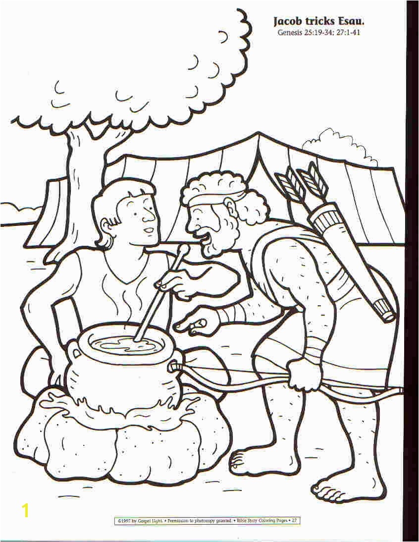 Esau And Jacob Coloring Page At Webhankblog Blog