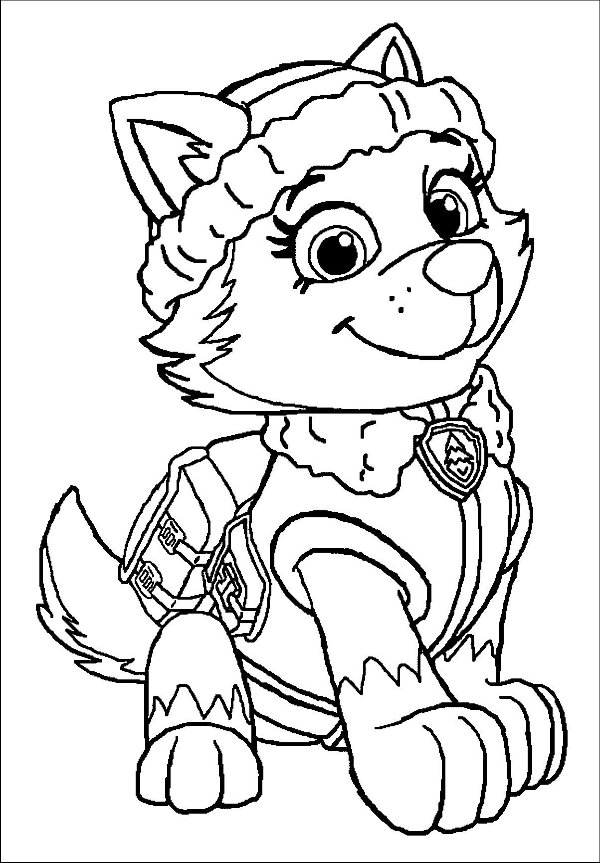 Paw Patrol Everest Coloring Pages