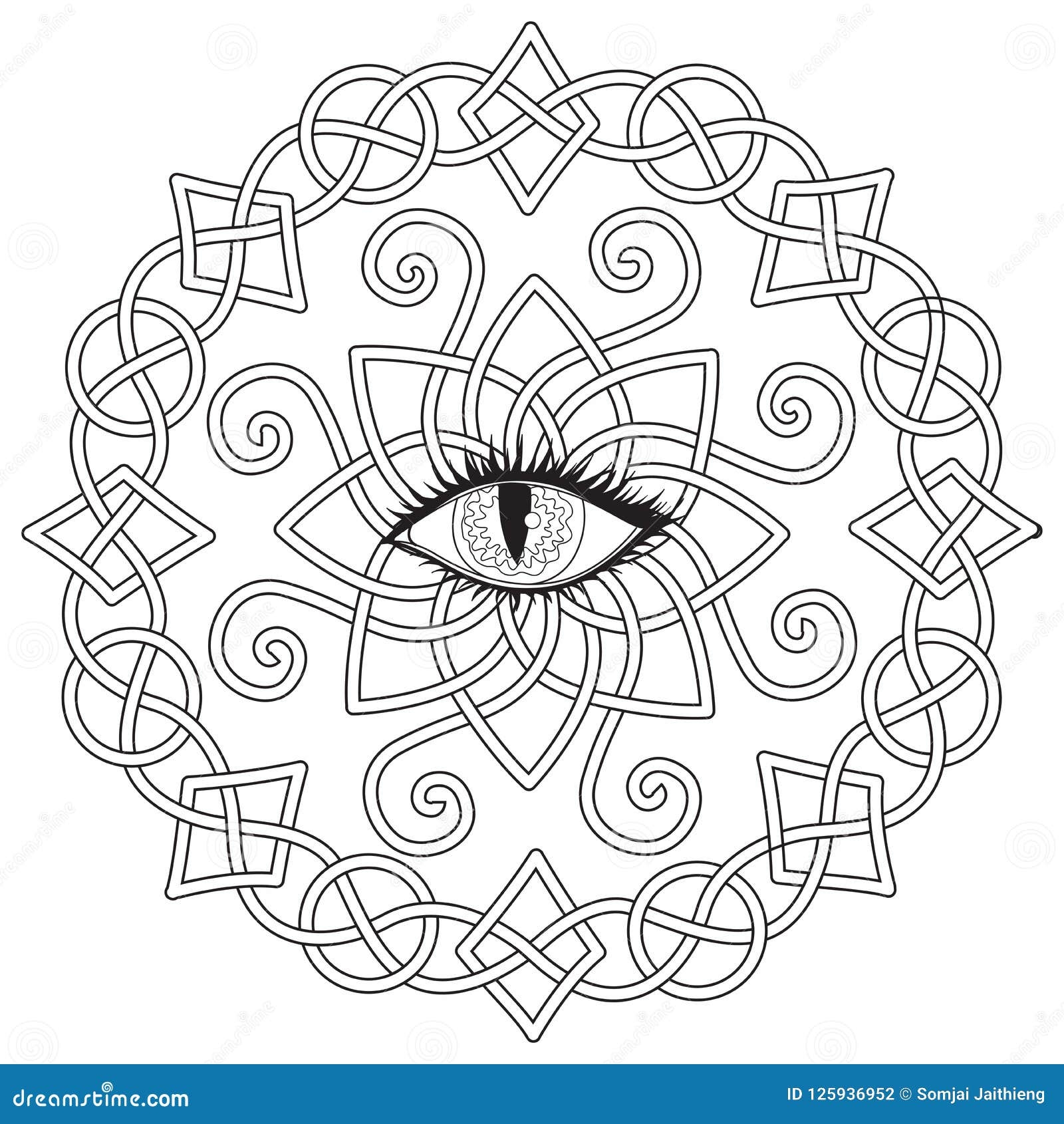 Evil Eye Coloring Pages
