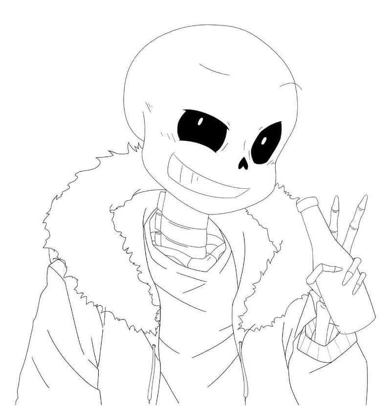 Evil Sans Coloring Page Free Printable Coloring Pages For Kids